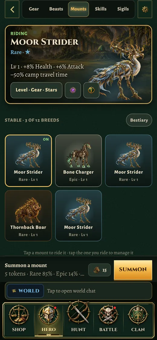Ride mounts that fight with you